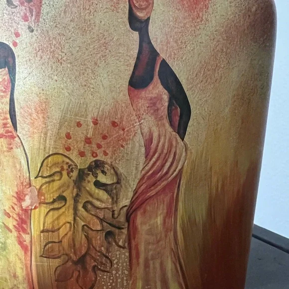 Square Thin Ceramic Decorative Vase - Picture 7 of 10